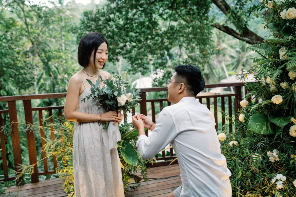 Emotional Bali Proposal at Mandapa Ubud